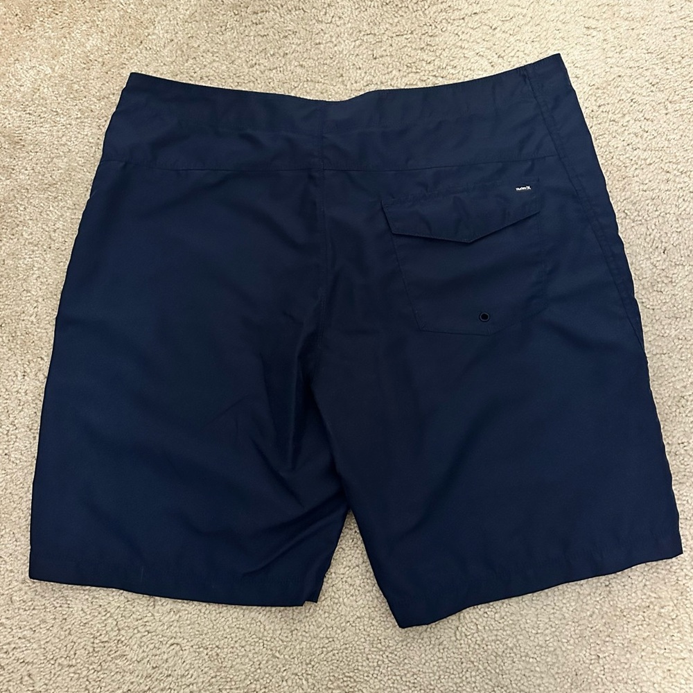Hurley Men’s Board‎ shorts Swim Trunks Size 38 in Navy EUC - Picture 3 of 8